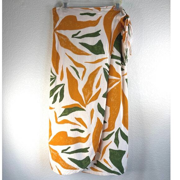 Vici Rainforest Printed Wrap Midi Skirt Size Small - Picture 3 of 12